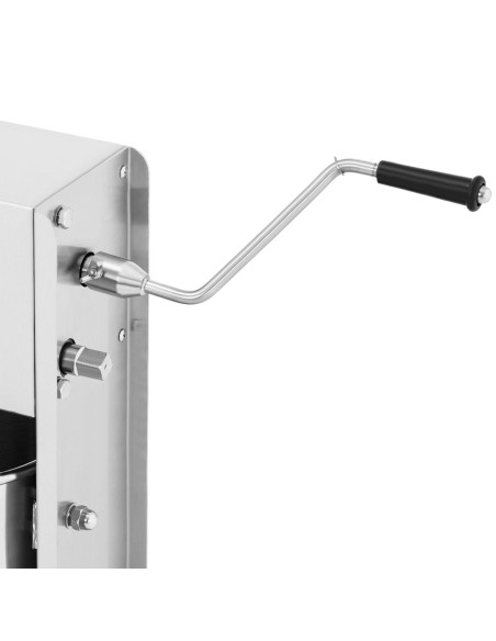 Stuffer filler vertikalus rankinis dešrų purkštuvas 15 l + 4 piltuvėliai Stuffer filler vertikalus rankinis dešrų purkštuvas 15 l + 4 piltuvėliai