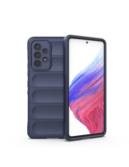 Magic Shield Case Samsung Galaxy A53 5G lankstus šarvuotas dangtelis tamsiai mėlynas Magic Shield Case Samsung Galaxy A53 5G lankstus šarvuotas dangtelis tamsiai mėlynas