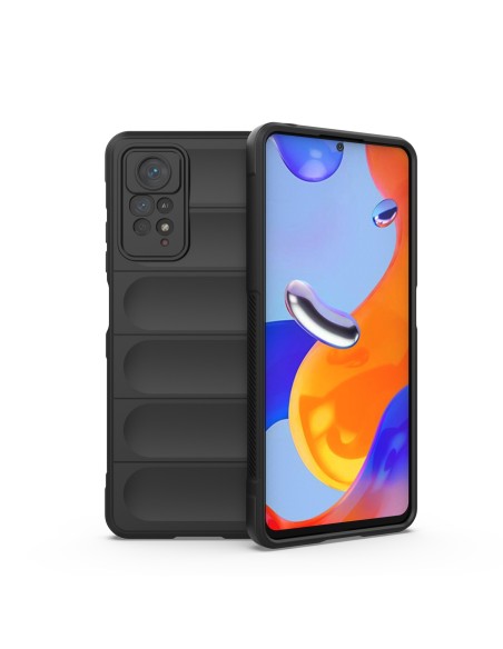 Magic Shield Dėklas, skirtas Xiaomi Redmi Note 11 Pro, lankstus, šarvuotas dangtelis, juodas