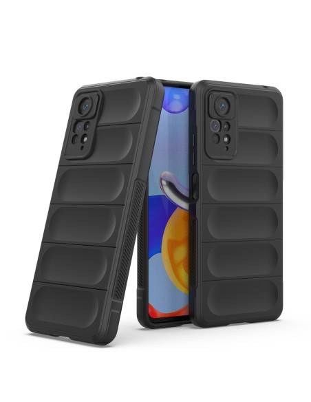 Magic Shield Dėklas, skirtas Xiaomi Redmi Note 11 Pro, lankstus, šarvuotas dangtelis, juodas