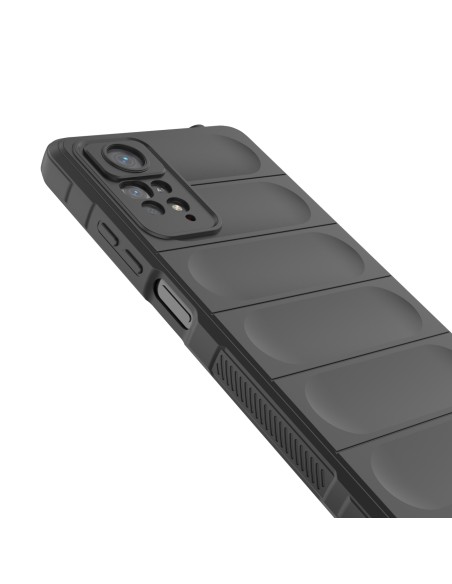 Magic Shield Dėklas, skirtas Xiaomi Redmi Note 11 Pro, lankstus, šarvuotas dangtelis, juodas