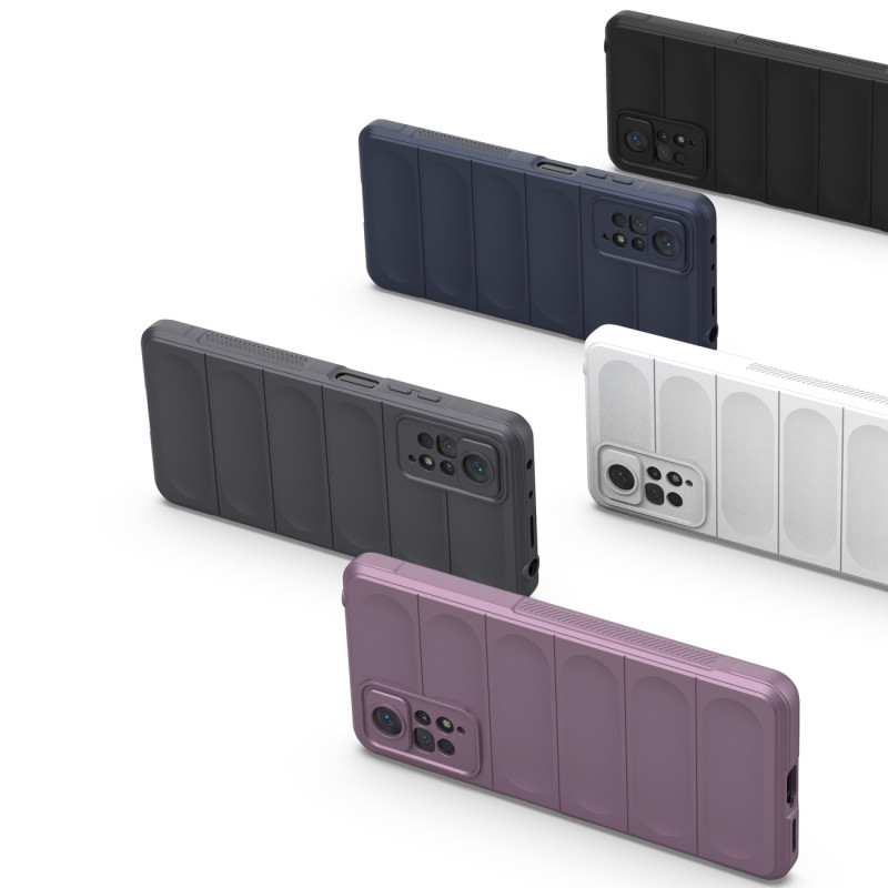 Magic Shield Dėklas, skirtas Xiaomi Redmi Note 11 Pro, lankstus, šarvuotas dangtelis, juodas