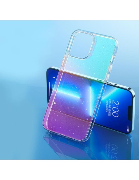 Kingxbar Elegant Series dėklas iPhone 13 korpuso galinis dangtelis rožinis ir skaidrus (blizgantis) Kingxbar Elegant Series dėklas iPhone 13 korpuso galinis dangtelis rožinis ir skaidrus (blizgantis)