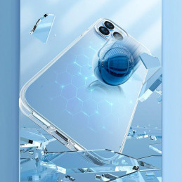 Kingxbar Elegant Series iPhone 13 Pro dėklas, skaidrus galinis dangtelis
