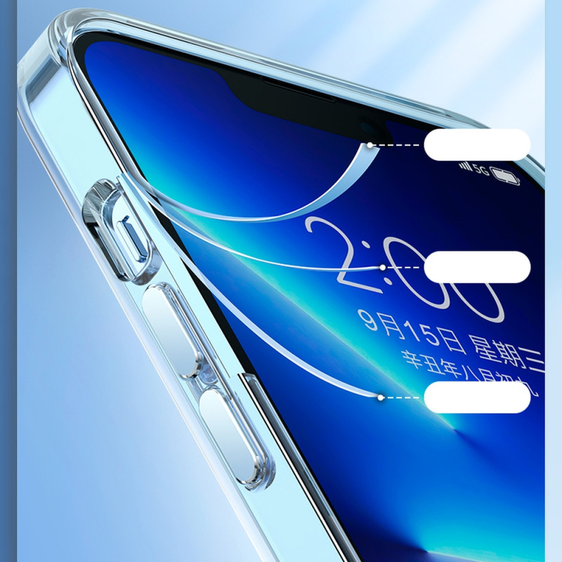 Kingxbar Elegant Series dėklas iPhone 13 Pro Max korpuso galinis dangtelis skaidrus