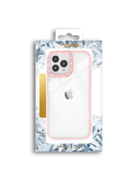 Kingxbar Sparkle serijos iPhone 13 Pro Max dėklas su kristalų korpusu galinis dangtelis rožinis Kingxbar Sparkle serijos iPhone 13 Pro Max dėklas su kristalų korpusu galinis dangtelis rožinis