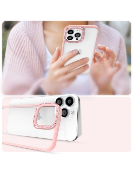 Kingxbar Sparkle serijos iPhone 13 Pro Max dėklas su kristalų korpusu galinis dangtelis rožinis Kingxbar Sparkle serijos iPhone 13 Pro Max dėklas su kristalų korpusu galinis dangtelis rožinis