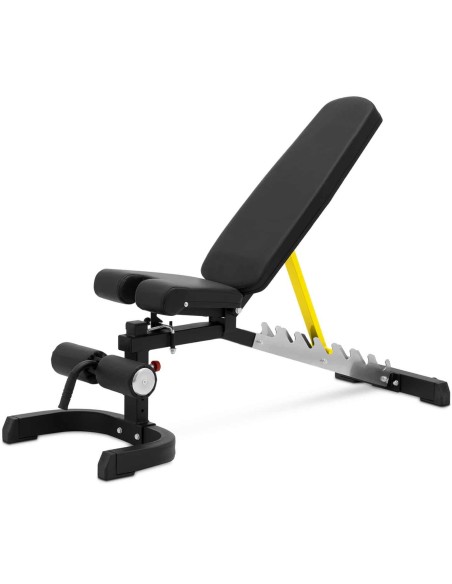 Suolelis nuožulnus treniruočių suoliukas reguliuojamas pratimams iki 150 kg