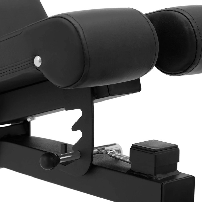 Suolelis nuožulnus treniruočių suoliukas reguliuojamas pratimams iki 150 kg