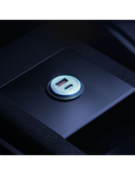 3mk Hyper Car Charger 30W USB-C USB-A automobilinis įkroviklis – sidabrinis 3mk Hyper Car Charger 30W USB-C USB-A automobilinis įkroviklis – sidabrinis