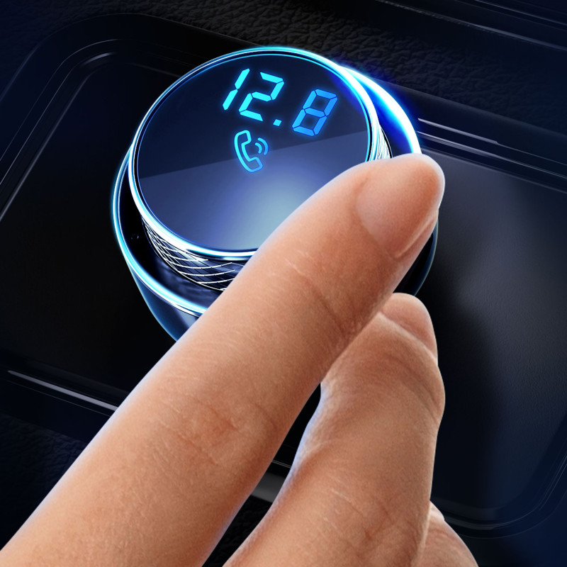 3mk Hyper Car FM siųstuvas su USB-A prievadu - juodas