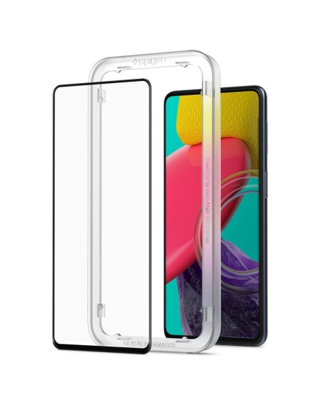 Spigen ALM Glass FC grūdintas stiklas, skirtas Samsung Galaxy M53 5G - juodas Spigen ALM Glass FC grūdintas stiklas, skirtas Samsung Galaxy M53 5G - juodas