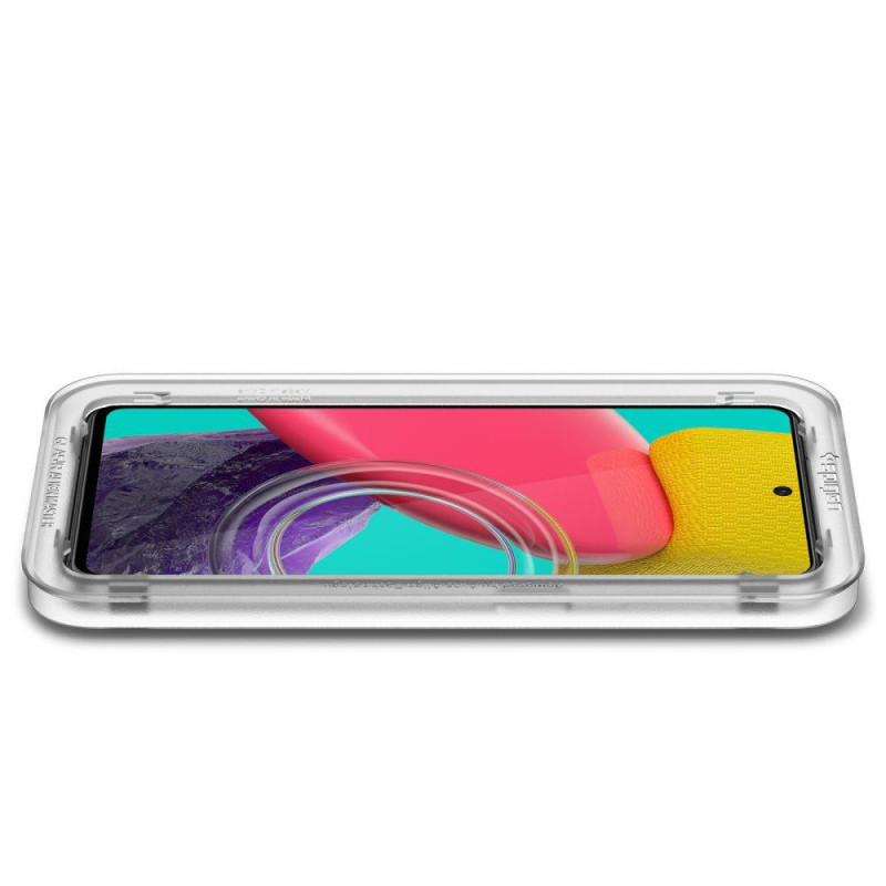 Spigen ALM Glass FC grūdintas stiklas, skirtas Samsung Galaxy M53 5G - juodas
