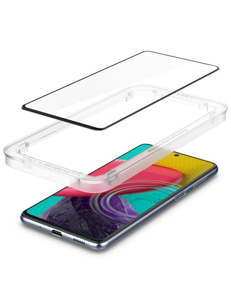 Spigen ALM Glass FC grūdintas stiklas, skirtas Samsung Galaxy M53 5G - juodas Spigen ALM Glass FC grūdintas stiklas, skirtas Samsung Galaxy M53 5G - juodas