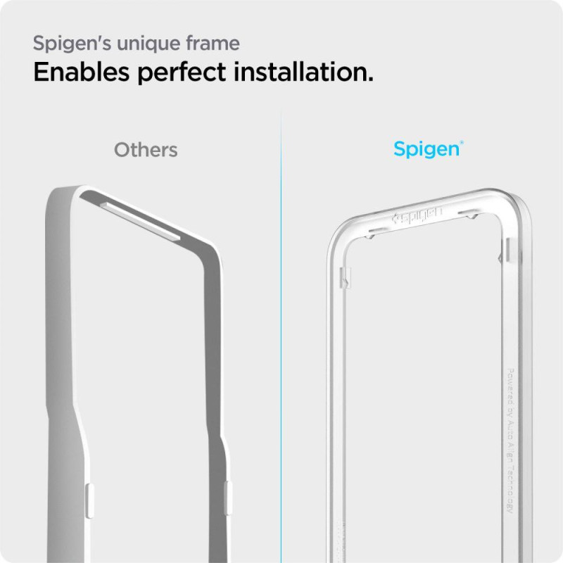 Spigen ALM Glass FC grūdintas stiklas, skirtas Samsung Galaxy M53 5G - juodas