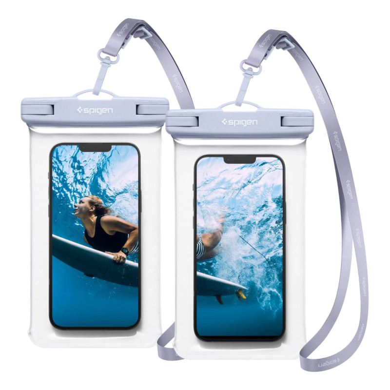 Spigen Spigen Aqua Shield A601 dėklas vandeniui atsparus IPX8 - šviesiai mėlynas 2 vnt. Spigen Spigen Aqua Shield A601 dėklas vandeniui atsparus IPX8 - šviesiai mėlynas 2 vnt.