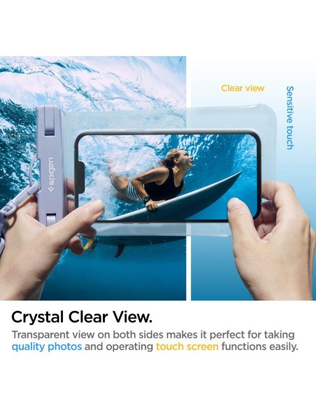 Spigen Spigen Aqua Shield A601 dėklas vandeniui atsparus IPX8 - šviesiai mėlynas 2 vnt. Spigen Spigen Aqua Shield A601 dėklas vandeniui atsparus IPX8 - šviesiai mėlynas 2 vnt.
