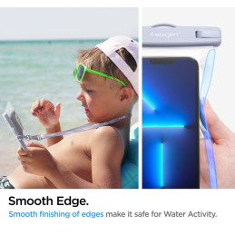 Spigen Spigen Aqua Shield A601 dėklas vandeniui atsparus IPX8 - šviesiai mėlynas 2 vnt.