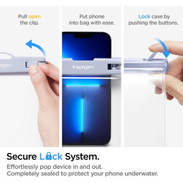 Spigen Spigen Aqua Shield A601 dėklas vandeniui atsparus IPX8 - šviesiai mėlynas 2 vnt.