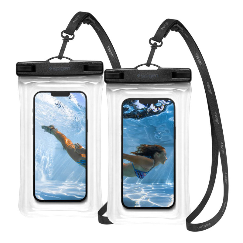 Spigen Aqua Shield A610 vandeniui atsparus dėklas, plūduriuojantis ant vandens - skaidrus 2 vnt. Spigen Aqua Shield A610 vandeniui atsparus dėklas, plūduriuojantis ant vandens - skaidrus 2 vnt.