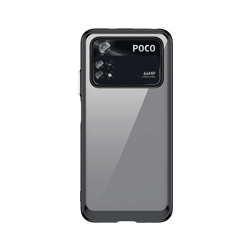 Outer Space Case Xiaomi Poco M4 Pro dėklas su lanksčiu rėmeliu, juodas Outer Space Case Xiaomi Poco M4 Pro dėklas su lanksčiu rėmeliu, juodas