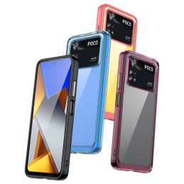 Outer Space Case Xiaomi Poco M4 Pro dėklas su lanksčiu rėmeliu, juodas