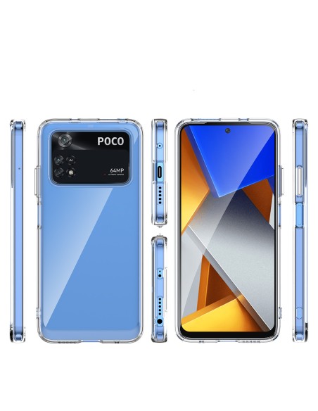 Outer Space Case Xiaomi Poco M4 Pro dėklas su lanksčiu rėmeliu, juodas