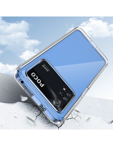 Outer Space Case Xiaomi Poco M4 Pro dėklas su lanksčiu rėmeliu, juodas