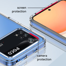 Outer Space Case Xiaomi Poco M4 Pro dėklas su lanksčiu rėmeliu, juodas