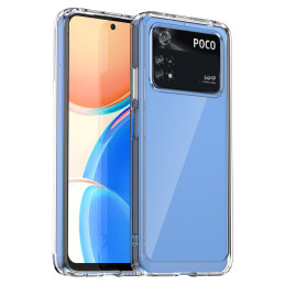 Outer Space Case Xiaomi Poco M4 Pro dėklas su lanksčiu rėmeliu, juodas