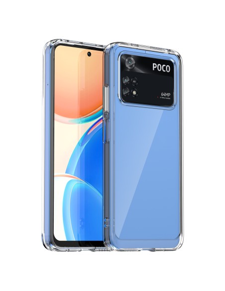 Outer Space Case Xiaomi Poco M4 Pro dėklas su lanksčiu rėmeliu, juodas