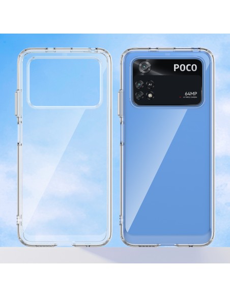 Outer Space Case Xiaomi Poco M4 Pro dėklas su lanksčiu rėmeliu, juodas