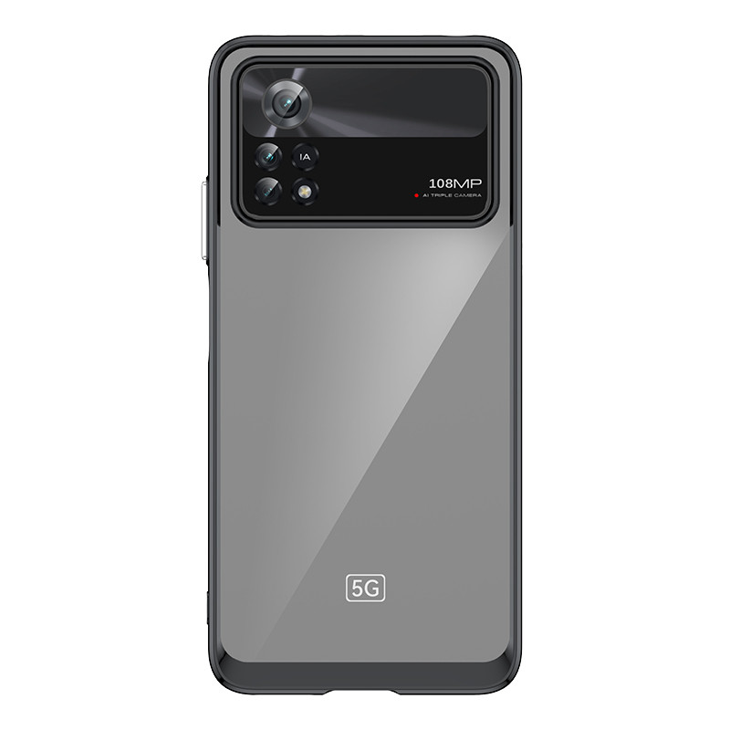 Outer Space Case Xiaomi Poco X4 Pro 5G dangtelis su lanksčiu rėmeliu juodos spalvos Outer Space Case Xiaomi Poco X4 Pro 5G dangtelis su lanksčiu rėmeliu juodos spalvos