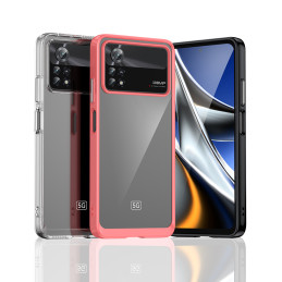 Outer Space Case Xiaomi Poco X4 Pro 5G dangtelis su lanksčiu rėmeliu juodos spalvos