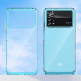 Outer Space Case Xiaomi Poco X4 Pro 5G dangtelis su lanksčiu rėmeliu juodos spalvos