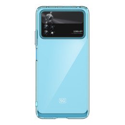 Outer Space Case Xiaomi Poco X4 Pro 5G dangtelis su lanksčiu mėlynos spalvos rėmeliu