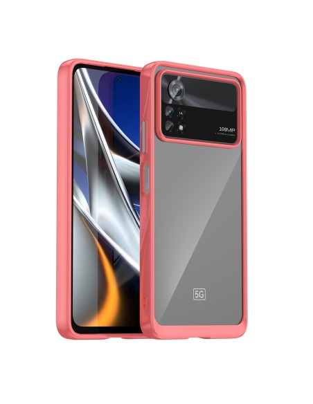 „Outer Space Case“ dėklas, skirtas Xiaomi Poco X4 Pro 5G dangteliui su lanksčiu rėmeliu raudonos spalvos „Outer Space Case“ dėklas, skirtas Xiaomi Poco X4 Pro 5G dangteliui su lanksčiu rėmeliu raudonos spalvos