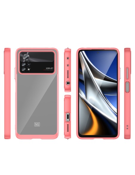 „Outer Space Case“ dėklas, skirtas Xiaomi Poco X4 Pro 5G dangteliui su lanksčiu rėmeliu raudonos spalvos „Outer Space Case“ dėklas, skirtas Xiaomi Poco X4 Pro 5G dangteliui su lanksčiu rėmeliu raudonos spalvos