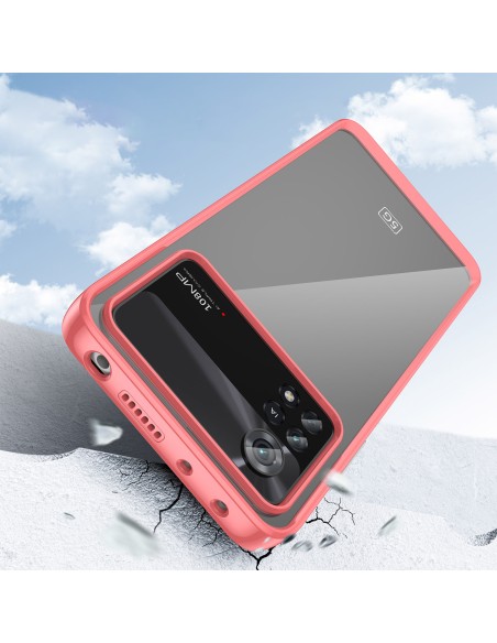„Outer Space Case“ dėklas, skirtas Xiaomi Poco X4 Pro 5G dangteliui su lanksčiu rėmeliu raudonos spalvos „Outer Space Case“ dėklas, skirtas Xiaomi Poco X4 Pro 5G dangteliui su lanksčiu rėmeliu raudonos spalvos