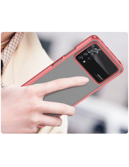 „Outer Space Case“ dėklas, skirtas Xiaomi Poco X4 Pro 5G dangteliui su lanksčiu rėmeliu raudonos spalvos „Outer Space Case“ dėklas, skirtas Xiaomi Poco X4 Pro 5G dangteliui su lanksčiu rėmeliu raudonos spalvos