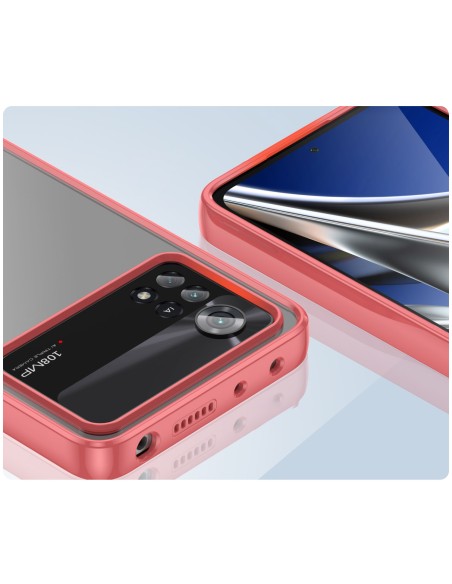 „Outer Space Case“ dėklas, skirtas Xiaomi Poco X4 Pro 5G dangteliui su lanksčiu rėmeliu raudonos spalvos „Outer Space Case“ dėklas, skirtas Xiaomi Poco X4 Pro 5G dangteliui su lanksčiu rėmeliu raudonos spalvos