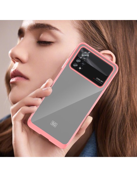 „Outer Space Case“ dėklas, skirtas Xiaomi Poco X4 Pro 5G dangteliui su lanksčiu rėmeliu raudonos spalvos „Outer Space Case“ dėklas, skirtas Xiaomi Poco X4 Pro 5G dangteliui su lanksčiu rėmeliu raudonos spalvos