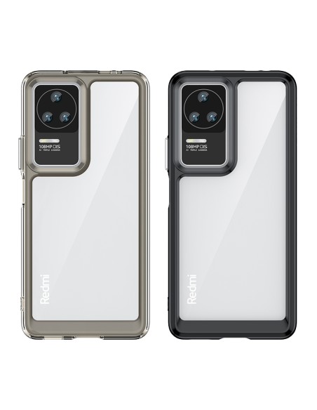 Outer Space Case Xiaomi Poco F4 5G dangtelis lanksčiu rėmeliu, mėlynas