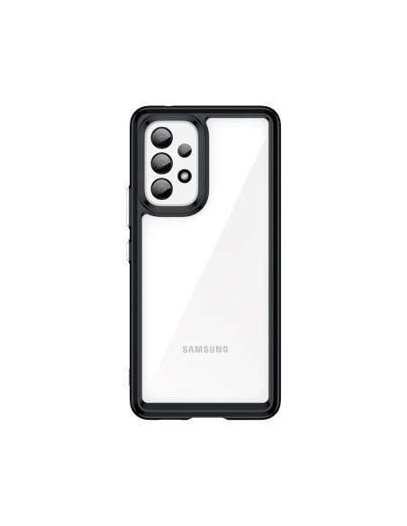 Outer Space Dėklas Samsung Galaxy A53 5G, dangtelis lanksčiu rėmeliu, juodas Outer Space Dėklas Samsung Galaxy A53 5G, dangtelis lanksčiu rėmeliu, juodas
