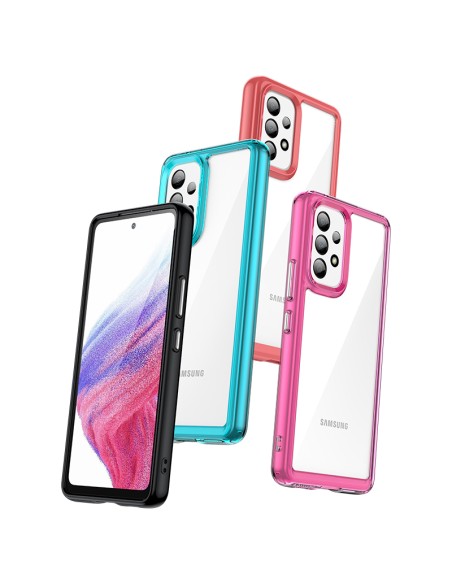 Outer Space Dėklas Samsung Galaxy A53 5G, dangtelis lanksčiu rėmeliu, juodas Outer Space Dėklas Samsung Galaxy A53 5G, dangtelis lanksčiu rėmeliu, juodas