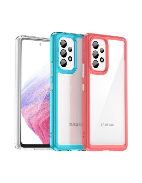 Outer Space Dėklas Samsung Galaxy A53 5G, dangtelis lanksčiu rėmeliu, juodas Outer Space Dėklas Samsung Galaxy A53 5G, dangtelis lanksčiu rėmeliu, juodas