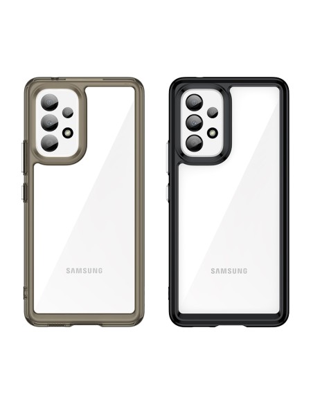 Outer Space Dėklas Samsung Galaxy A53 5G, dangtelis lanksčiu rėmeliu, juodas Outer Space Dėklas Samsung Galaxy A53 5G, dangtelis lanksčiu rėmeliu, juodas