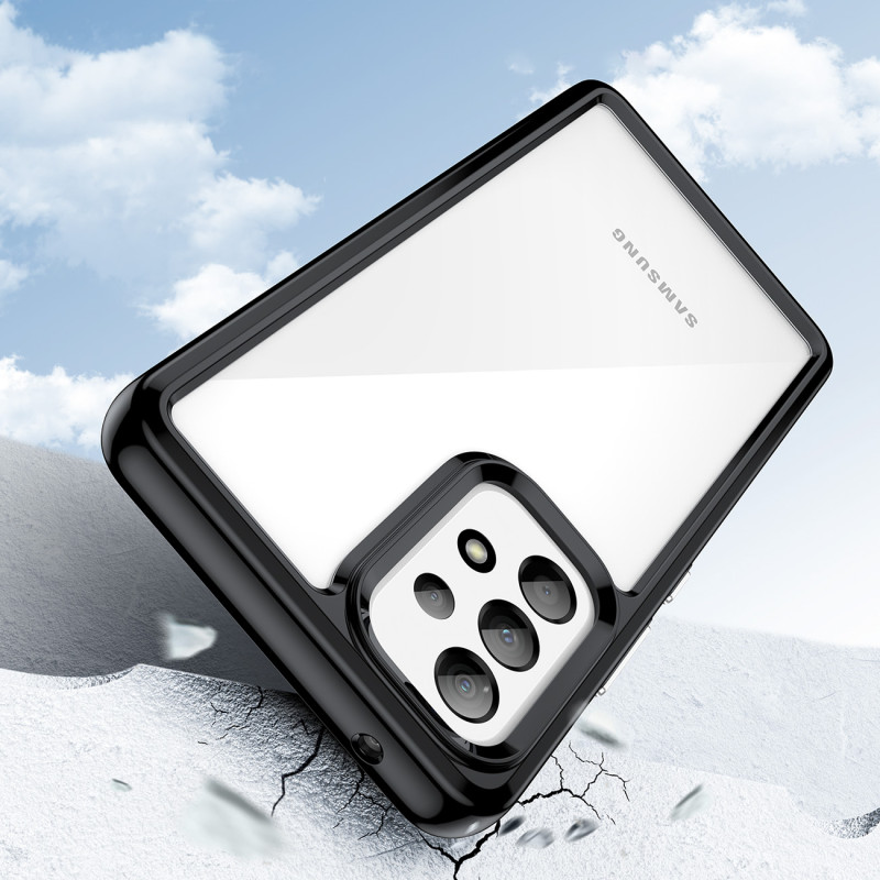Outer Space Dėklas Samsung Galaxy A53 5G, dangtelis lanksčiu rėmeliu, juodas