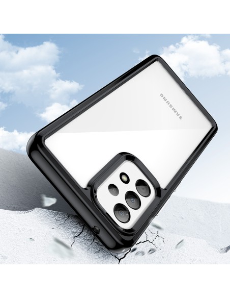 Outer Space Dėklas Samsung Galaxy A53 5G, dangtelis lanksčiu rėmeliu, juodas Outer Space Dėklas Samsung Galaxy A53 5G, dangtelis lanksčiu rėmeliu, juodas