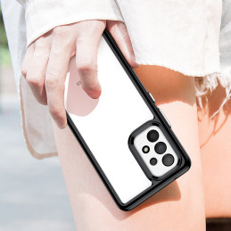 Outer Space Dėklas Samsung Galaxy A53 5G, dangtelis lanksčiu rėmeliu, juodas